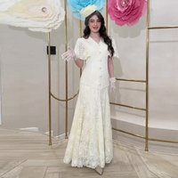 Women Two Piece Sets Skirt Set Short Sleeve V Neck Top Long Skirts Lace Buttons A Line Y2k Streetwear Elegant Work Slim Fit 2026
