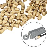 10PCS 3mm Oil Nozzle Fixed Lock Nylon Tubing Copper Cap with Thread For RC Hydraulic Excavator Double E Model Oil Pipe Hoop Part