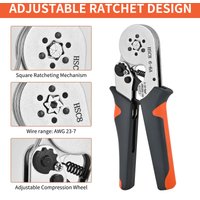 Crimping Tools Mini Electrical Pliers HSC8 6-4/6-6(0.25-10mm²/0.25-6mm²) Wire Connection Ferrule Sleeves Terminal Repair Clamp