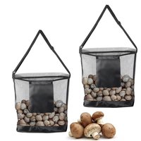 Outdoor Orchard Net Bag Mushroom Picking Bag Large Capacity Foldable Picking Bag Organization Storage Bags Home Storage