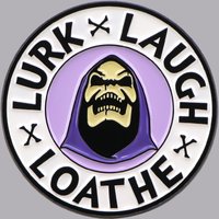 Movie Purple Skeleton Enamel Pin Horror Brooch Pines Lapel Pins Metal Badge Clothing Accessories Punk Jewelry Friends Gifts