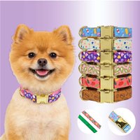 Cute Double-Sided Printed Pet Collar for Medium to Small Dogs Valentine's Day And New Year Gift Ideas Pet Dog And Cat Collar