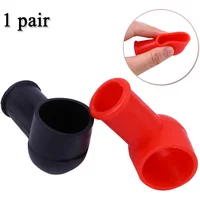 2pcs Battery terminal cover Cap Connector Auto Rubber Cover Insulating Positive Protection Protector Useful Accessory
