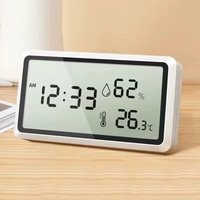 New Electronic Thermometer Hygrometer Weather Station for Home Indoor High Precision with Table Clock Temperature Controller