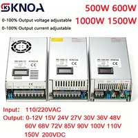 Digital Display Adjustable 500W 600W 1000W 1500W Power Supply 0-12V 24V 36V 48V 60V 72V 85V 90V 110V 150V 200V Ac To Dc Smps
