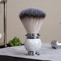 IRAZOR Men's Shaving Brush with Natural Stone Handle for Smooth Beard And Facial Hair Grooming Gentlemen Holiday Gift