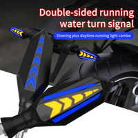 2 Pieces of LED DRL & Turn Signal Streamer Light Motor LED Indicator Light Yellow Amber Tail Light for Motorcycle FZS CB150 Forc