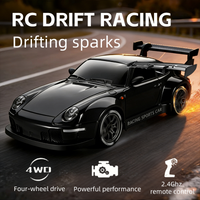 1:24 Spark Drift RC Car, 4WD High-Speed, 2.4G & APP Dual Control with LED Lights, Dual Tires,Rechargeable Birthday Gift for Kids