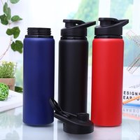 1/2/3PCS Portable Stainless Steel Water Bottle Leisure Cycling Drinking Water Bottle Outdoor Sports Travel Water Glass