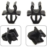 2pcs Car Hood Prop Rod Clip Stay Clamp Holder For Nissan Plastic Black GOOD QUALITY Fastener Retainer