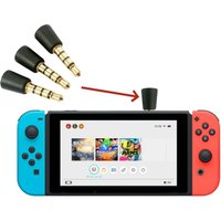 Replacement TRRS Aux 3.5mm Tiny Omnidirectional Mic Microphone for Nintendo Switch Wii PS5 PS4 PS3