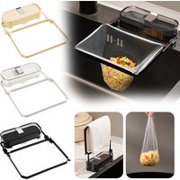 1PCS Suction Cup Sink Strainer,Drainage Rack with Fiter Mesh for Filtering Kitchen Waste,Triangle Corner Sink Strainer Basket