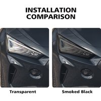 Smoke Black Pre Cut Car Headlight Protective Film for Seat CUPRA Formentor Leon 2021-2025 TPU PPF Anti-Scratch Vinyl Wrap Kit