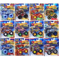 Genuine Hot Wheels Car Monster Trucks Boys Toys 1:64 Deicast Tiger Shark Mega Wrex Alarm Bone Shaker Big Foot Too School Gift