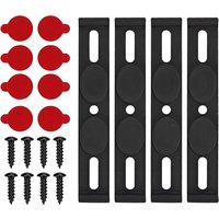 4 Set Car License Plate Holder Frameless Number Plate Holder Weatherproof Invisible License Plate Bracket Rack Car Accessories