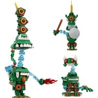 Gobricks MOC Zeldaing Wild Breath Demon Guard Shield Soldier Bricks Mauler Magic Statue Steward Building Blocks Toy Gifts