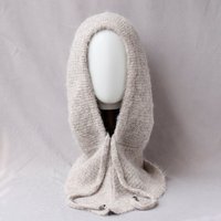Unisex 100%Wool Knitted Balaclava Winter Ear Face Neck Protect One-Piece Scarf Hat Soft Warm Hooded Beanies Twist False Collar