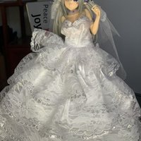 Pure White Elf Figure Domestic High Quality Matte Version 16 Inch Wedding Dress Collectible Model Toy for Ages 14 And up