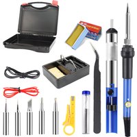 Multi-kit Adjustable Temperature Electric Soldering Iron 220V 60W Multifunction Welding Solder Rework Station Heat Repair Tools