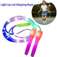 LED Luminous Jump Ropes Skipping Rope Sport Speed Ropes For Kids Night Exercise Fitness Training Light Up Led Skipping Rope