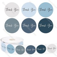 500pcs Per Roll Thank You Stickers Round Thank You Labels Party Sticker Spring Party Bag Labels Product Packaging Stickers