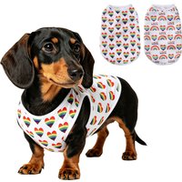 Summer Pet Dog Cooling Vest for Small Medium Dogs Cats Lightweight Breathable Cute Print Pullover Puppy Kitten T-shirt Costume