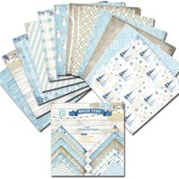24 Sheets Winter Story Pinetree Christmas Craft Paper Pads Cutting Dies Art Background Origami Scrapbooking Card Making