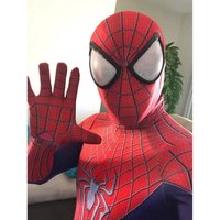 wiwiwi 123Men Halloween TASM 2 Spiderman Cosplay Costume Superhero Zentai Suit Adults Kids Boys Male Full Bodysuit Jumpsuit