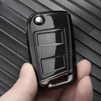 TPU Car Key Case Full Cover For VW Volkswagen Golf 7 MK7 Tiguan MK2 For SEAT Ateca Leon FR 2 Ibiza For Skoda Octavia Accessories