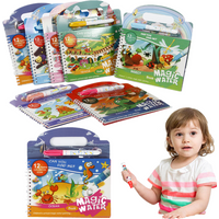 Magical Water Painting Book Toddler Early Education Toys Reusable Magic Drawing Coloring Book for Kids Children Montessori Toys