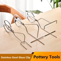 Pottery Tools New Stainless Steel Mud Carving Pliers Dipped Glaze Clip DIY Ceramic Crafts Dipped Glazed Ceramic Clay Clip
