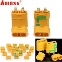 Amass XT90S XT90-S xt90 XT90S Stecker Anti-Spark Stecker-Buchse Motoradapter für Akku, ESC und Ladekabel für RC-Auto, LKW