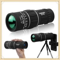16X52 Monocular Telescope Dual Focus Zoom 66M/8000M Low Light Night Vision Optical Lens with Strap for Outdoor