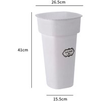 Durable Plastic Flower Buckets Rustic Pastoral Flower Display Buckets Nordic Plant Planter Garden Decor