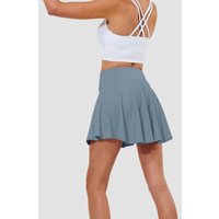 Pleated Tennis Skirts Tummy Control with Shorts Pockets Golf Skorts Crossover Style Built-in Shorts Running Skirts Training