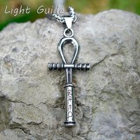 2022 NEW Men's 316L stainless-steel vintage Circular cross Pendant Necklace Religion fashion jewelry Gift free shipping