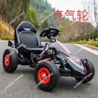 Children's electric four wheeled go kart can be ridden by men and women, remote-controlled car, inflatable wheel, motorcycle