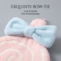 Lollipop Hanging Hand Towel, Double Layered Quick Dry, Exquisite Bow-Tie, Multiple Colors, Soft & Absorbent, Kitchen Essential