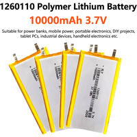 1260110 3.7V 10000mAh Li-polymer Rechargeable Battery Lipo Li-Po For Power Bank GPS Laptop Camping Lights DIY Equipment Parts