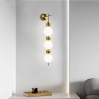 Applique murale en verre au design créatif Post-moderne, luminaire décoratif d'intérieur, idéal pour un bureau, un balcon, une commode, une chambre à coucher ou une chambre à coucher