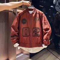 2026 Spring New Men's Embroidery Jacket American Style Retro Baseball Uniform Standard Fit Long Sleeve Themed Letter Jacket