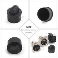 XLR Male Female Dust Cap Waterproof Cover Cannon Soft Rubber Cap for Dummy Plug of XLR Female Seat