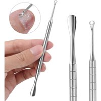 New Double-ended Nail Beveled Head Cuticle Pusher Remover Stainless Steel Cuticle Remover Manicure Sticks Nail Care Cleaner Tool