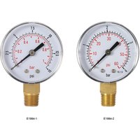 50mm Pool Filter Water Pressure Hydraulic Pressure Gauge Meter Manometer 1/4" NPT Thread Glycerin Filled Double Scale Meter