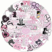 Mine-Kei Sticker Set (103Pcs) - Dark Aesthetic Yami Kawaii Decor for Laptop - Murah & Keren Golden Memory Stickers Store