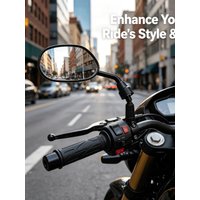 AliExpress NONE Motorcycle Electric Tricycle Rearview Mirror 8mm & 10mm Positive Thread Universal Oval Side Mirror Scooter E-bike Accessories