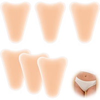 1PC Reusable Silicone Private Concealer Pad Invisible Adhesive Swimsuit Insert Women Protector Nursing Panties Underwear Cover
