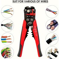 1pc 24-10AWG Wire Stripper - Multi-Function Quick Peel & Cut Cable Crimping Tool with Non-Slip Grip for Home Improvement