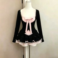 Korean Spicy Girl Lace Halter Neck Women 3 Piece Sets Bow Design Ruffle Mini Skirt Suits Sweet Chic Daily Party Y2k Streetwears