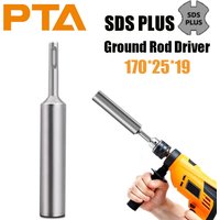 D19MM SDS Plus Ground Rod Driver 170x25MM Earth Stake Grounding Rod Hardened Steel for SDS Plus Rotary Hammer Drill Power Tool